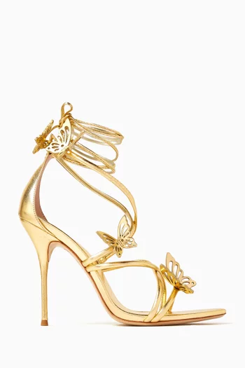 Vanessa 100 Sandals in Metallic Leather
