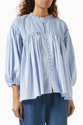 Romantic Top in Cotton-blend