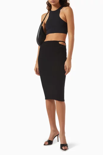 Scuba Bra Top in Tech Jersey
