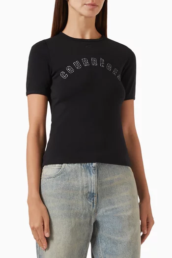 Medusa Contrast T-shirt in Cotton