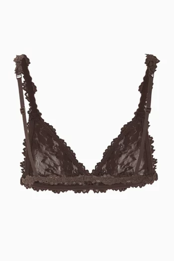 حمالة صدر بقصة مثلثة دانتيل مطاطي