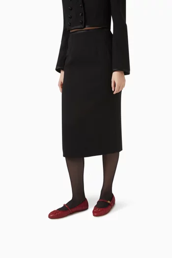 Ballet Flats in Nappa Leather