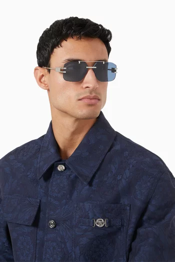 Aviator Sunglasses in Metal