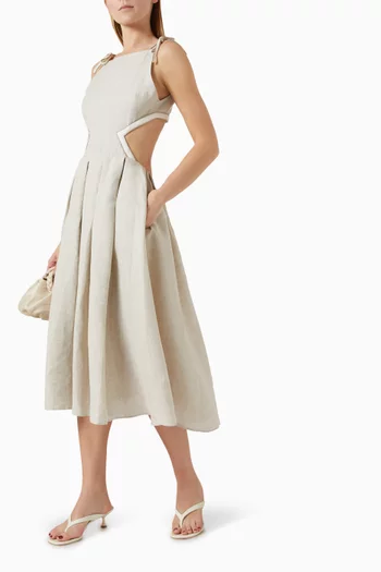 Eliza Cut-out Dress in Viscose Blend