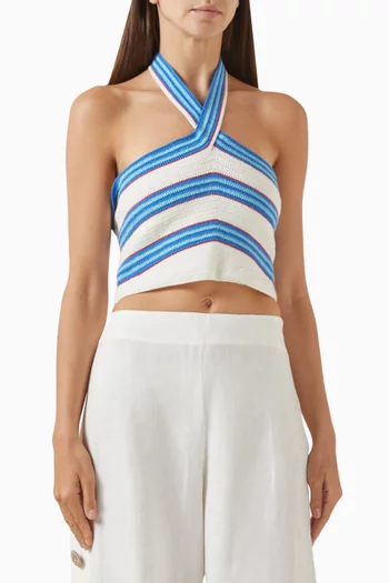 Agnes Hand-crochet Halter Top
