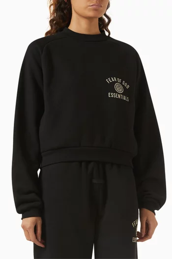Crop Sweater in Fleece