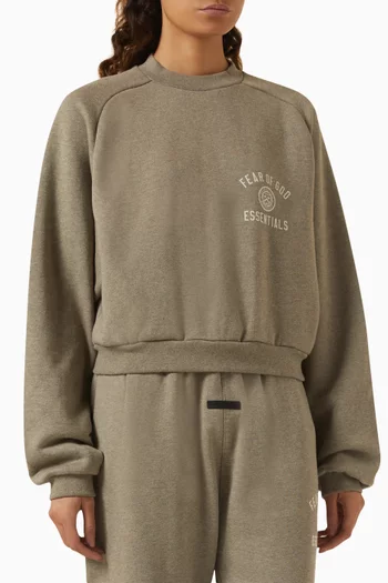 Crop Sweater in Fleece