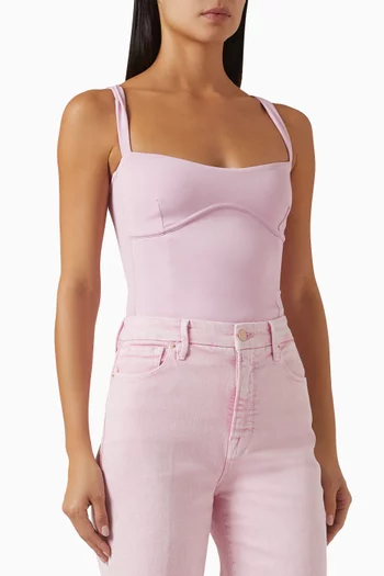 Sweetheart Tank Bodysuit in Scuba