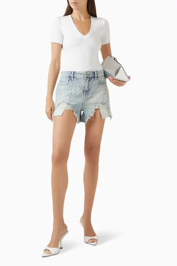 V-neck Bodysuit in Jersey