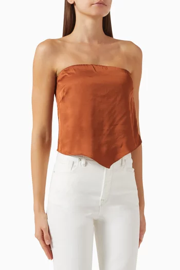Handkerchief Top in Satin