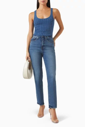 Good Boy Straight Light Compression Jeans in Denim