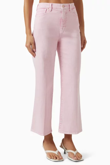 Good Waist Palazzo Cropped Pants in Stretch-denim