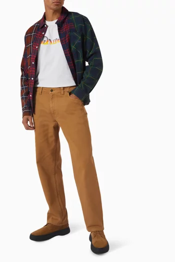 Triple Plaid Shirt in Cotton