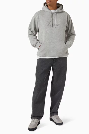 Cursive Small Logo Hoodie in Cotton-blend