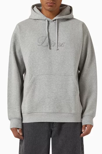 Cursive Small Logo Hoodie in Cotton-blend