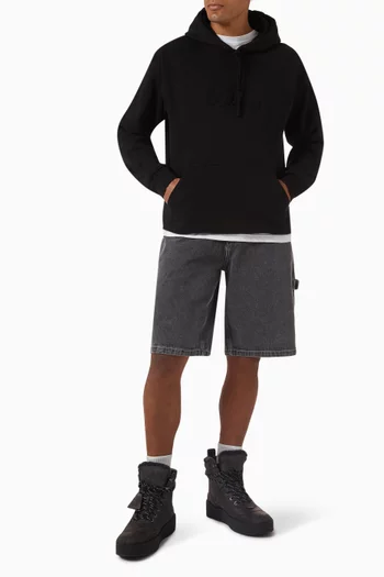 Cursive Small Logo Hoodie in Cotton