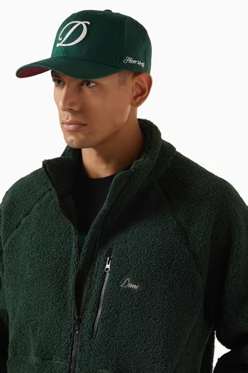 Cursive D Full Fit Cap in Cotton-twill