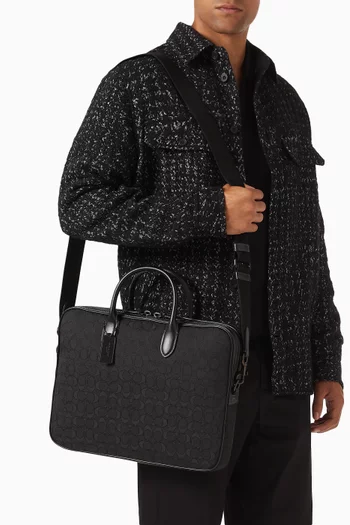 Theo Work Bag in Signature Canvas
