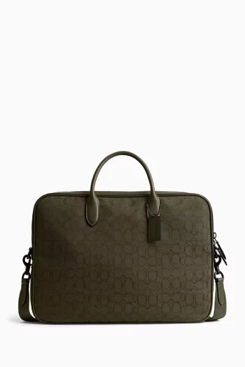 Theo Work Bag in Signature Canvas
