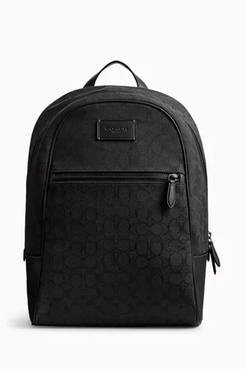 Theo Backpack in Signature Canvas
