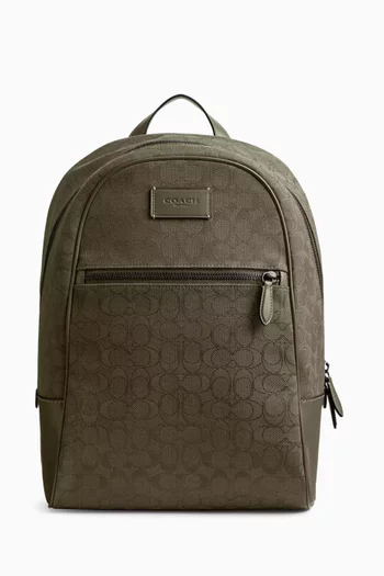 Theo Backpack in Signature Canvas