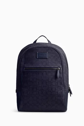Theo Backpack in Signature Canvas
