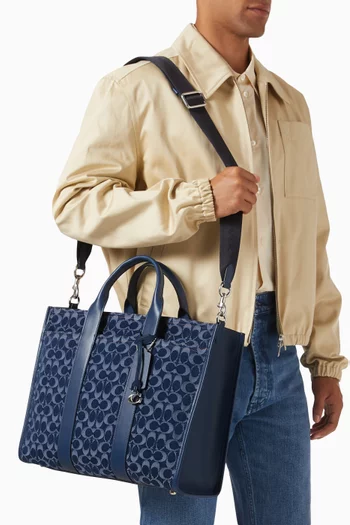 Wesley Tote Bag in Signature Denim
