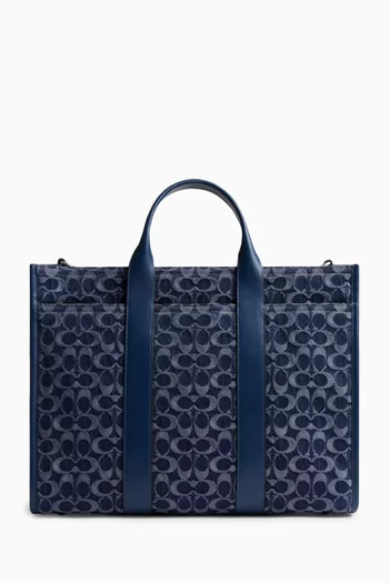 Wesley Tote Bag in Signature Denim