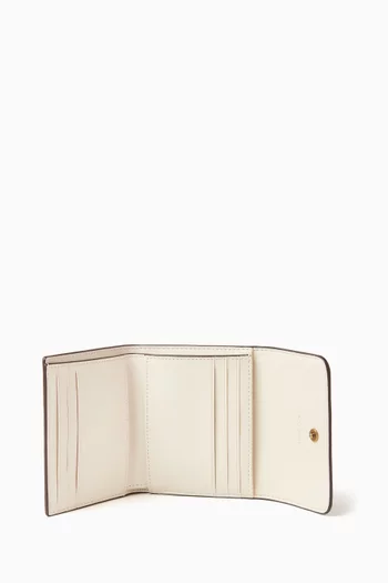 Small Mila Flap Wallet in Leather
