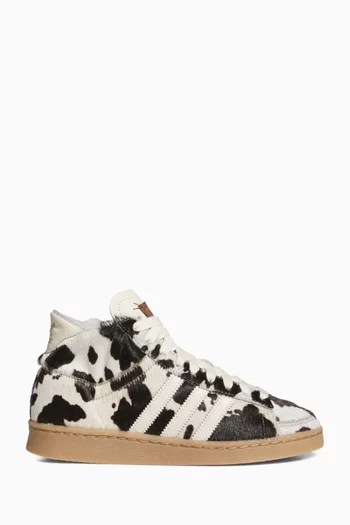 Jabbar Hi Sneakers in Pony Hair