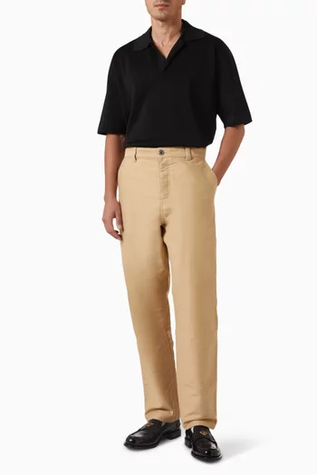 Polo Shirt in Compact Viscose