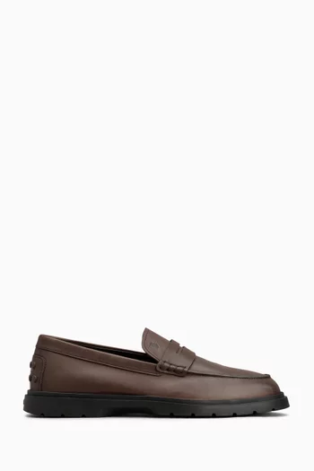 Penny Bar Loafers in Leather
