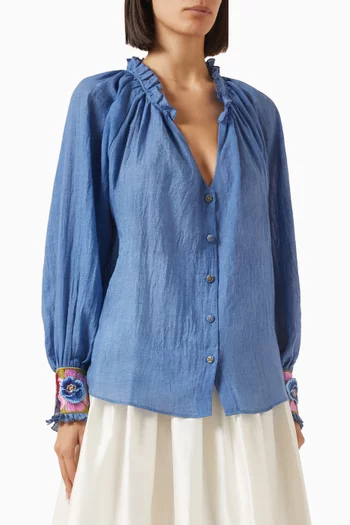 Pansy Blouse in Cotton