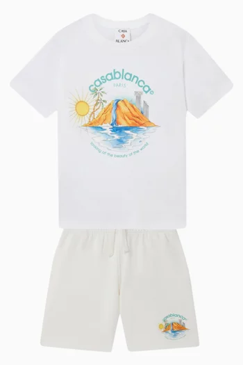 Oasis Printed T-shirt in Cotton