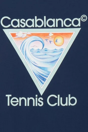 Tennis Club Printed T-shirt in Cotton