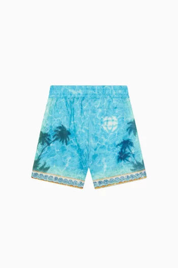 Printed Sweatshorts in Organic Cotton
