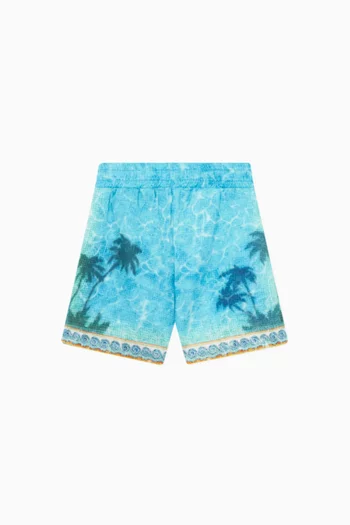 Printed Sweatshorts in Organic Cotton