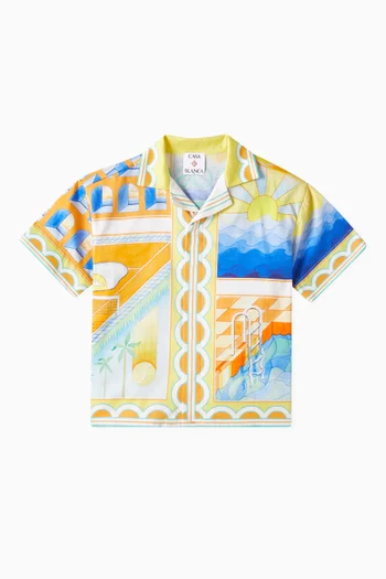 Cuban Print Shirt in Cotton