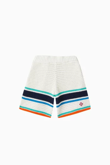 Crochet Tennis Shorts in Cotton