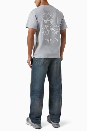 x Ounass Three-heads T-shirt in Cotton