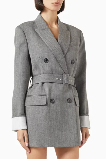 Farrah Double-breasted Jacket in Wool