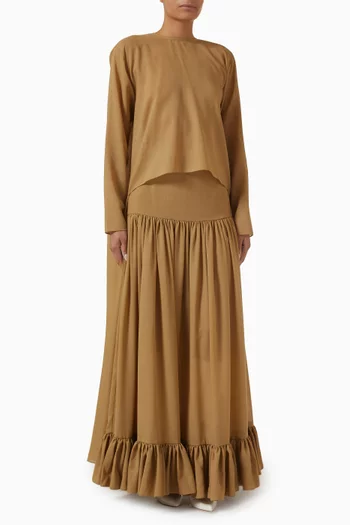 Sienna Top in Crepe Back Satin