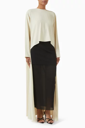 Sienna Top in Crepe Back Satin