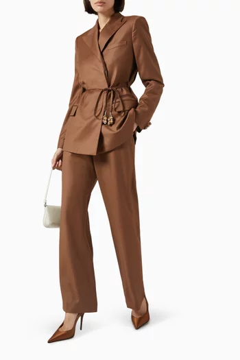 Charlie Wide-leg Pants in Wool