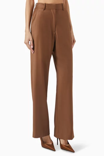 Charlie Wide-leg Pants in Wool