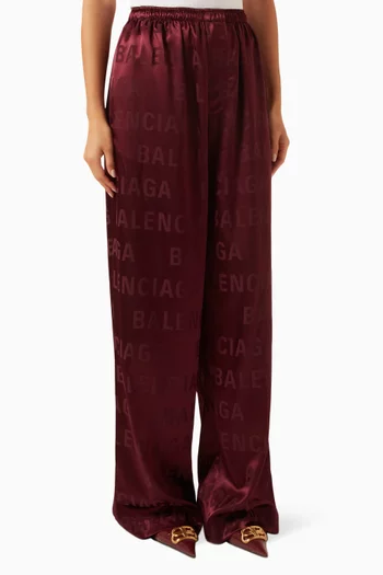 All-over Logo Pyjama Pants in Jacquard