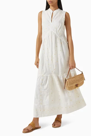Embroidered Maxi Dress