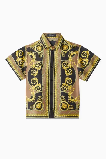 Barocco Shirt in Silk Twill