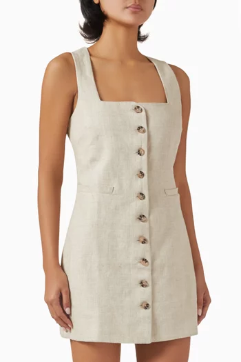 Jaques Mini Dress in Linen