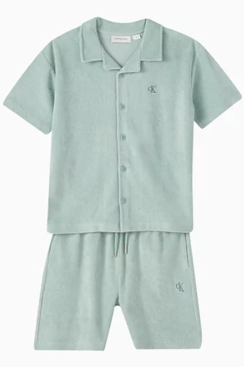 Relaxed Shirt in Towel Terry